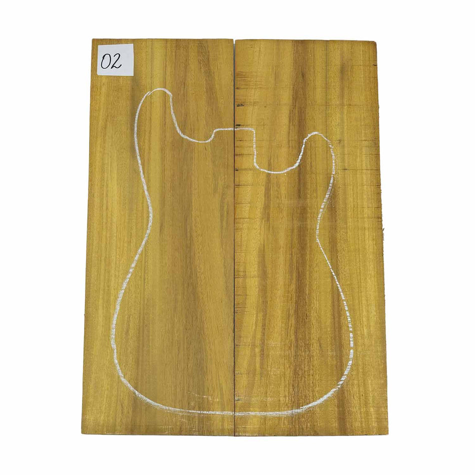 Tapas abatibles para guitarra Bocote Bookmatched 21" x 7" x 1/4"