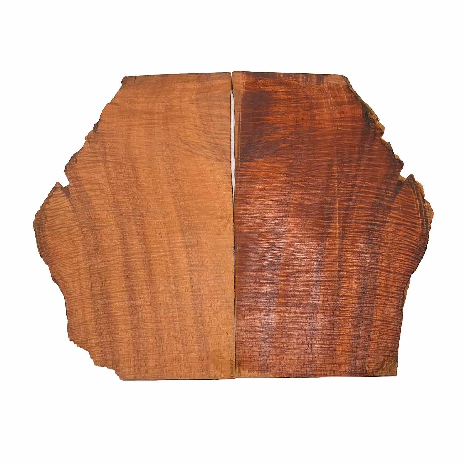 Flame Koa Bookmatched Burl 11" x 6" x 3/16" #2000 - Exotic Wood Zone 