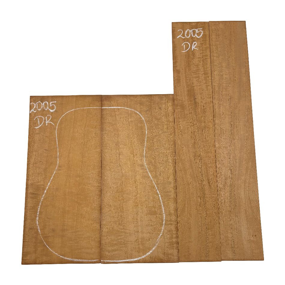 Juego de fondo y aros de guitarra de grado AAAA Dreadnought de palisandro de la India Oriental #61 