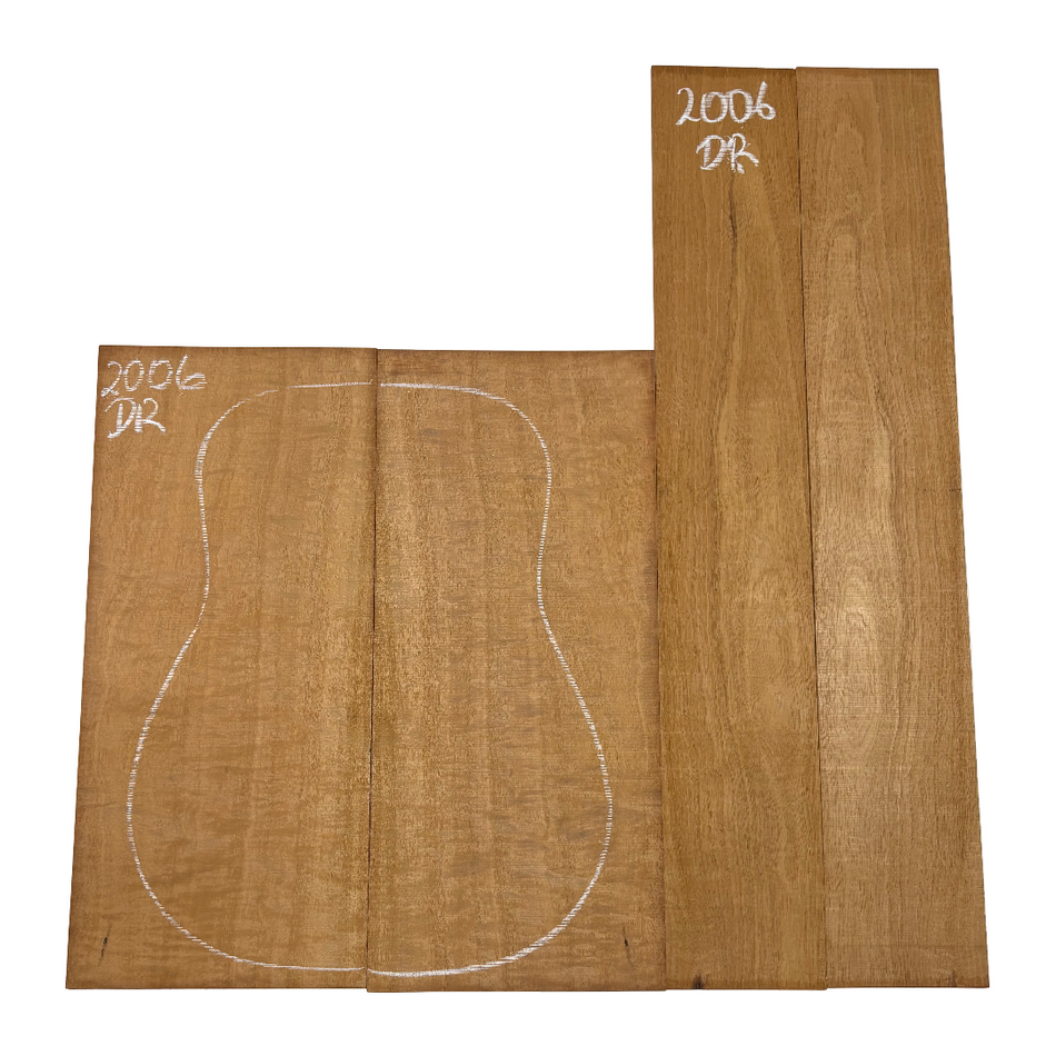 Juego de fondo y aros de guitarra de grado AAAA Dreadnought de palisandro de la India Oriental #61 