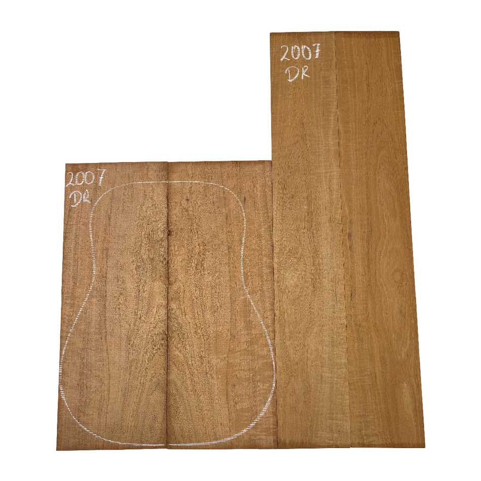 Juego de fondo y aros de guitarra de grado AAAA Dreadnought de palisandro de la India Oriental #61 