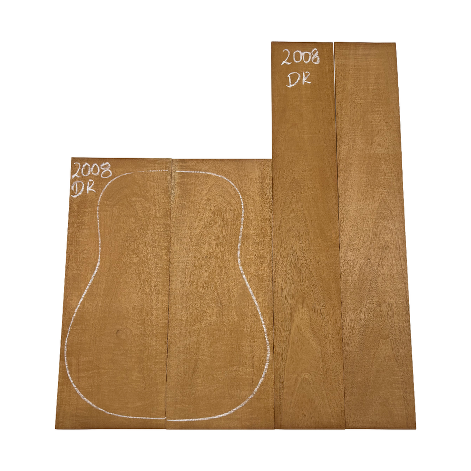 Juego de fondo y aros de guitarra de grado AAAA Dreadnought de palisandro de la India Oriental #61 