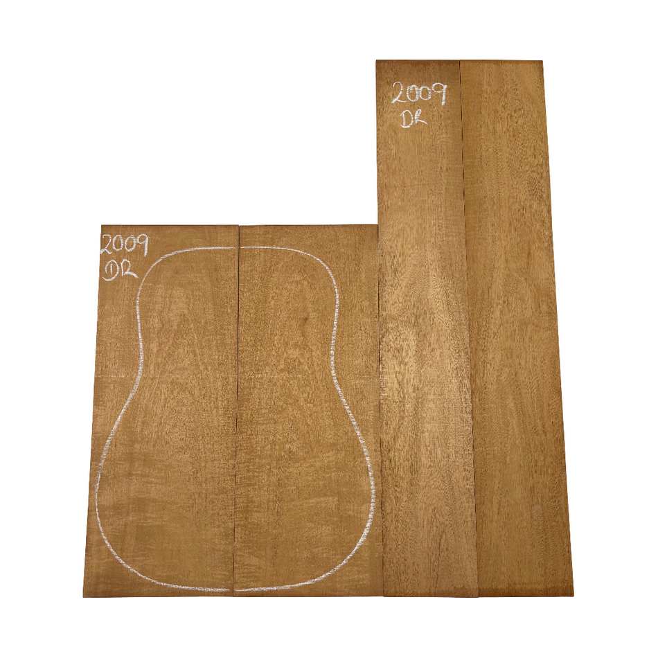 Juego de fondo y aros de guitarra de grado AAAA Dreadnought de palisandro de la India Oriental #61 