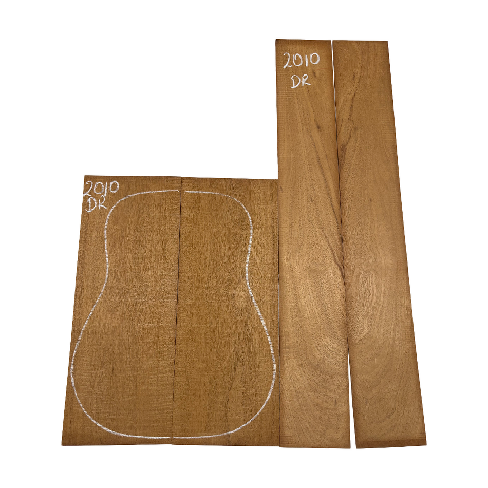 Juego de fondo y aros de guitarra de grado AAAA Dreadnought de palisandro de la India Oriental #61 