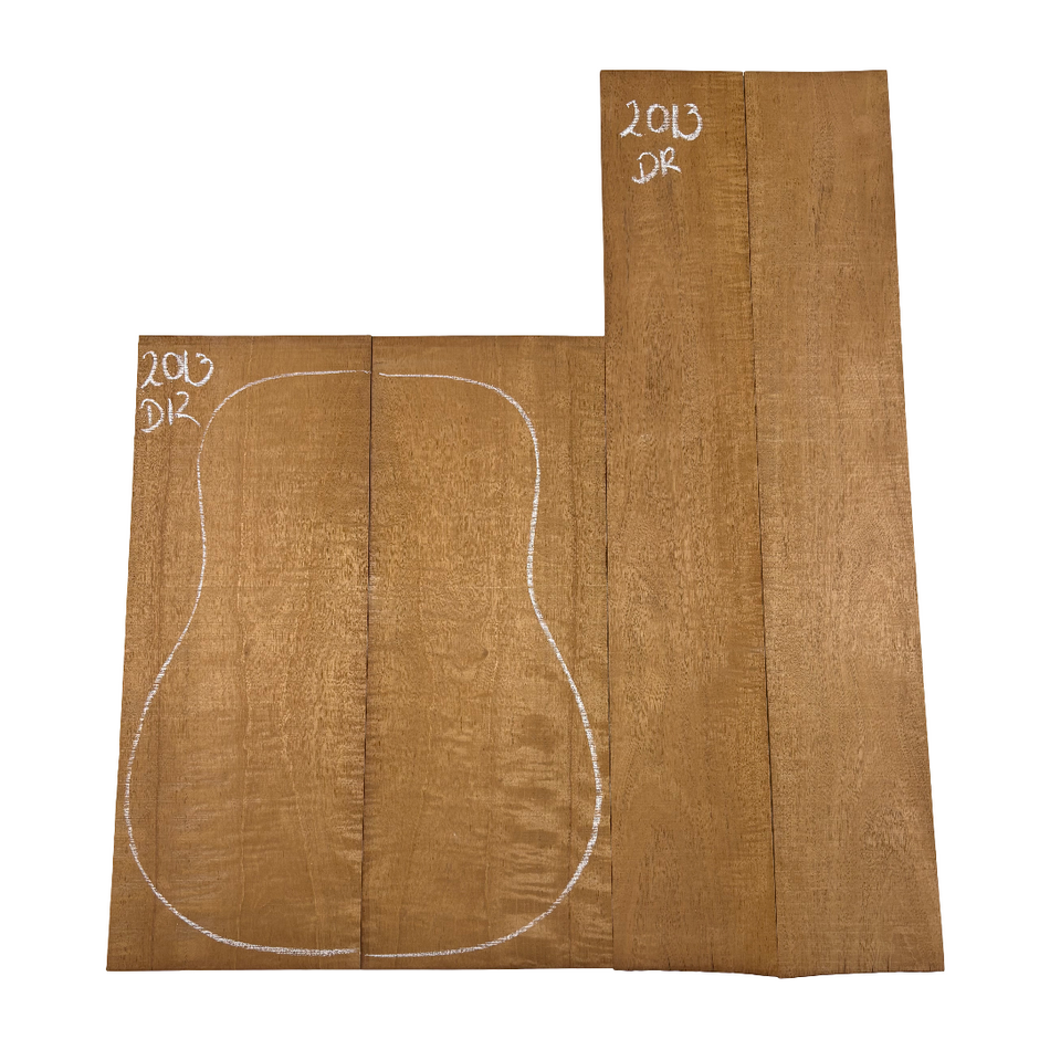 Juego de fondo y aros de guitarra de grado AAAA Dreadnought de palisandro de la India Oriental #61 