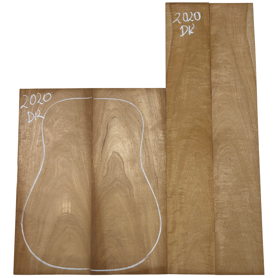 Juego de fondo y aros de guitarra de grado AAAA Dreadnought de palisandro de la India Oriental #61 