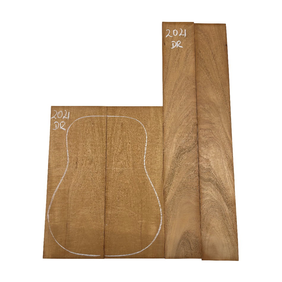 Juego de fondo y aros de guitarra de grado AAAA Dreadnought de palisandro de la India Oriental #61 