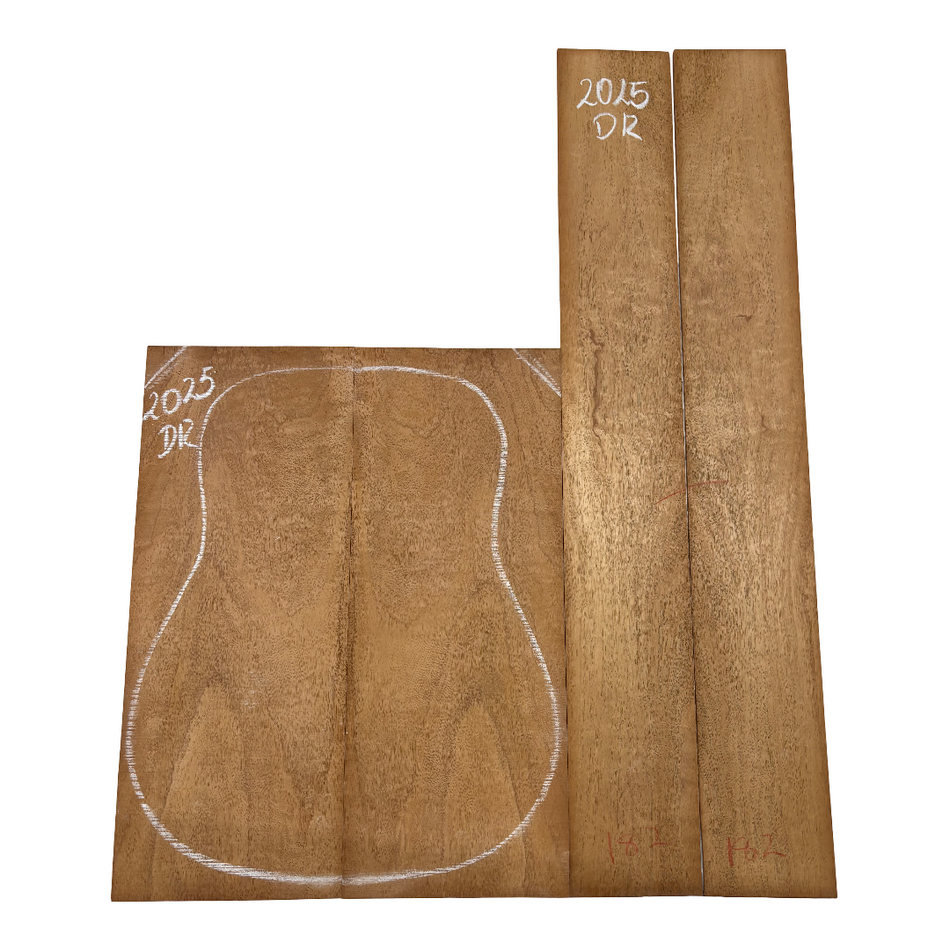 Juego de fondo y aros de guitarra de grado AAAA Dreadnought de palisandro de la India Oriental #61 