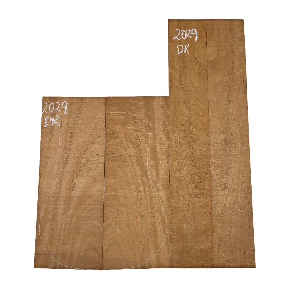 Juego de fondo y aros de guitarra de grado AAAA Dreadnought de palisandro de la India Oriental #61 