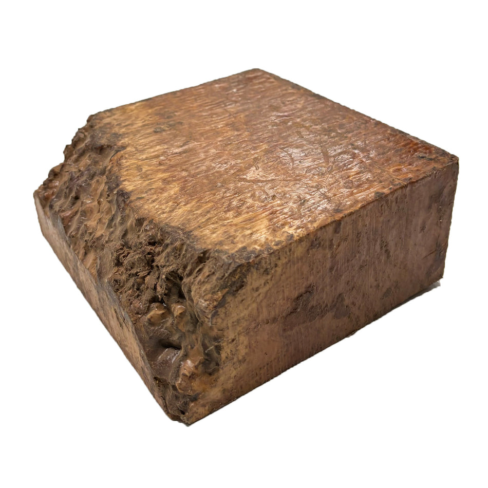 Australian Yellow Box Burl Wood Bowl Blank, 7" x 7" x 3" | #203