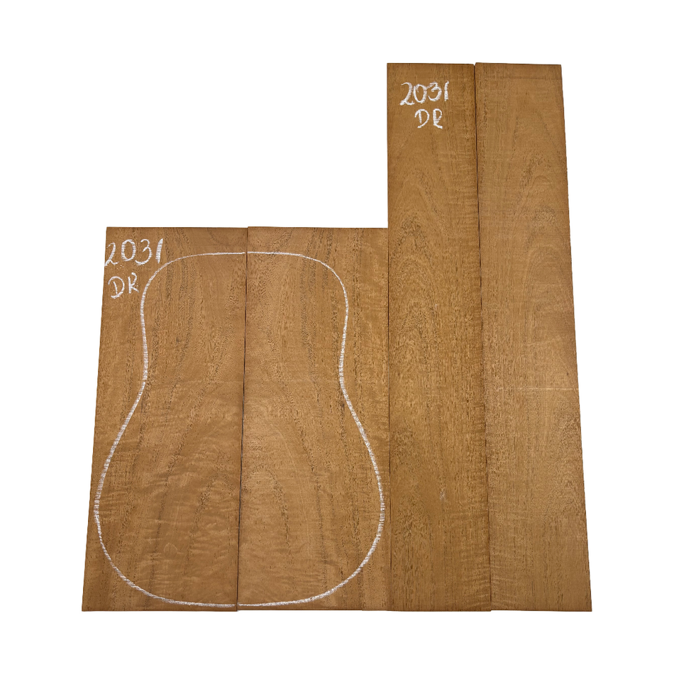 Juego de fondo y aros de guitarra de grado AAAA Dreadnought de palisandro de la India Oriental #61 