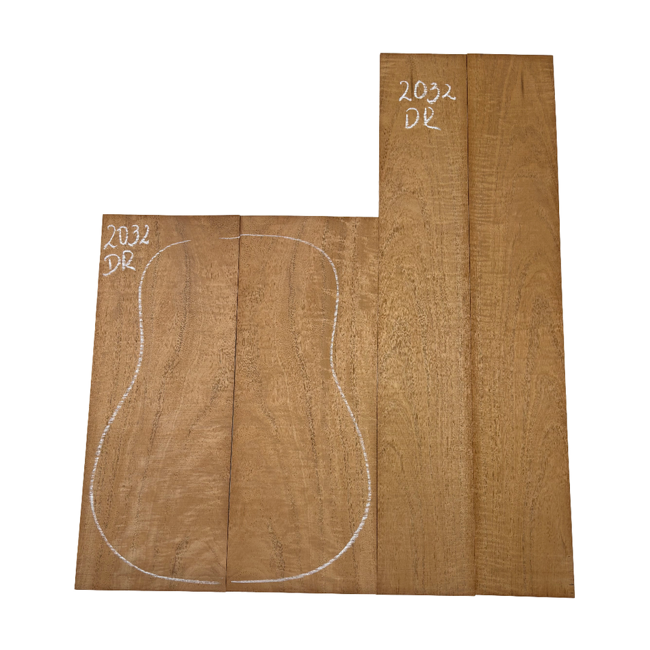 Juego de fondo y aros de guitarra de grado AAAA Dreadnought de palisandro de la India Oriental #61 