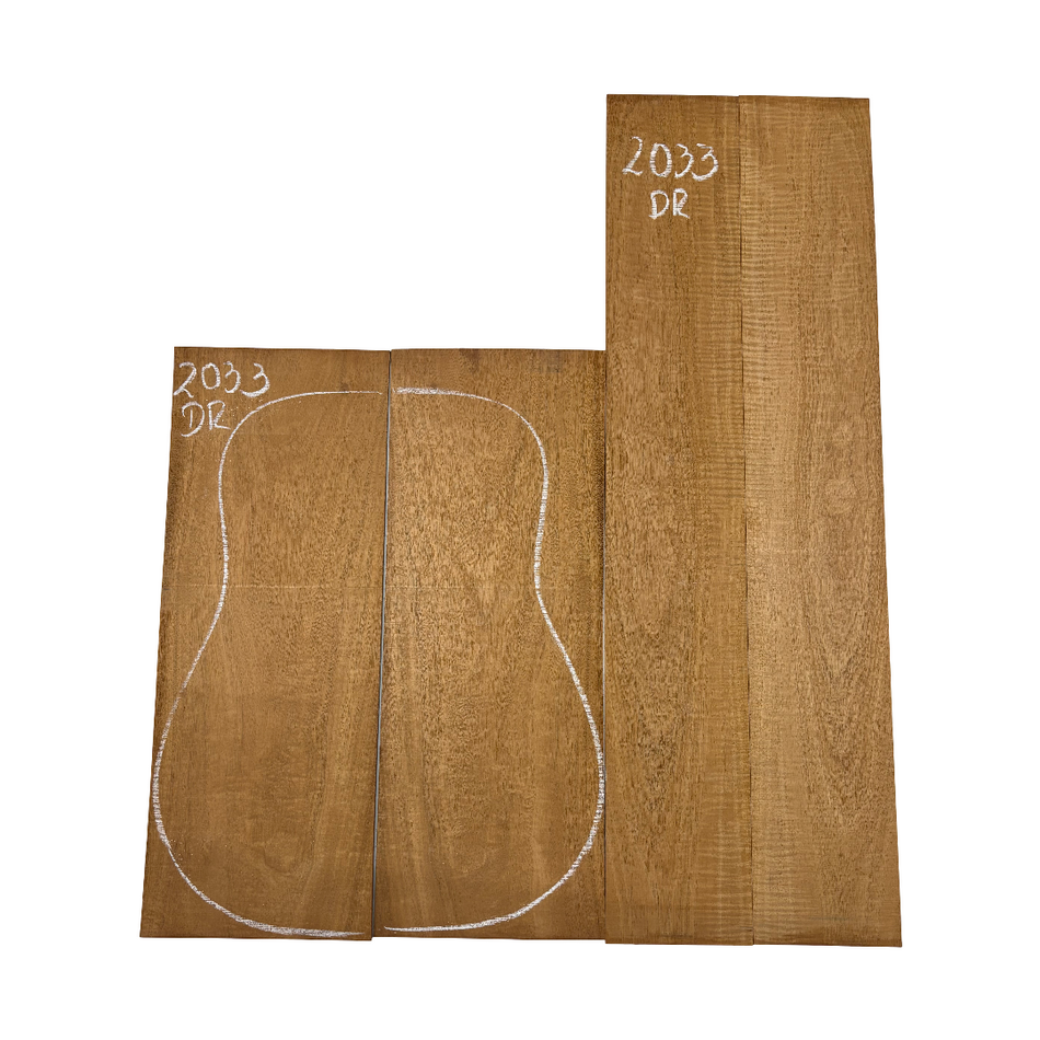 Juego de fondo y aros de guitarra de grado AAAA Dreadnought de palisandro de la India Oriental #61 