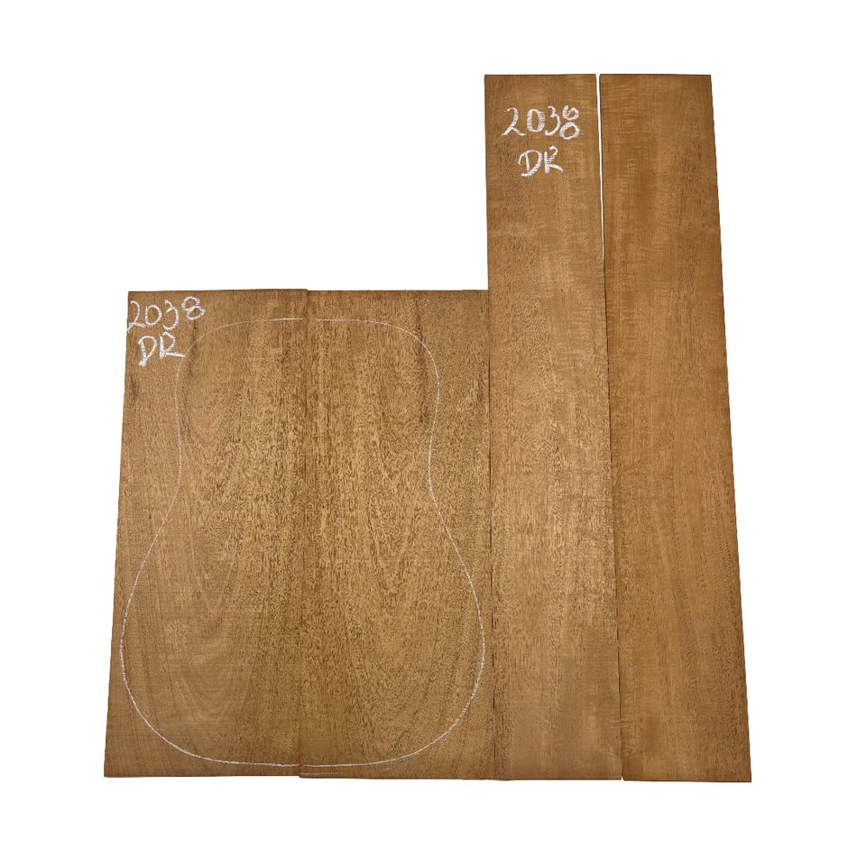 Juego de fondo y aros de guitarra de grado AAAA Dreadnought de palisandro de la India Oriental #61 