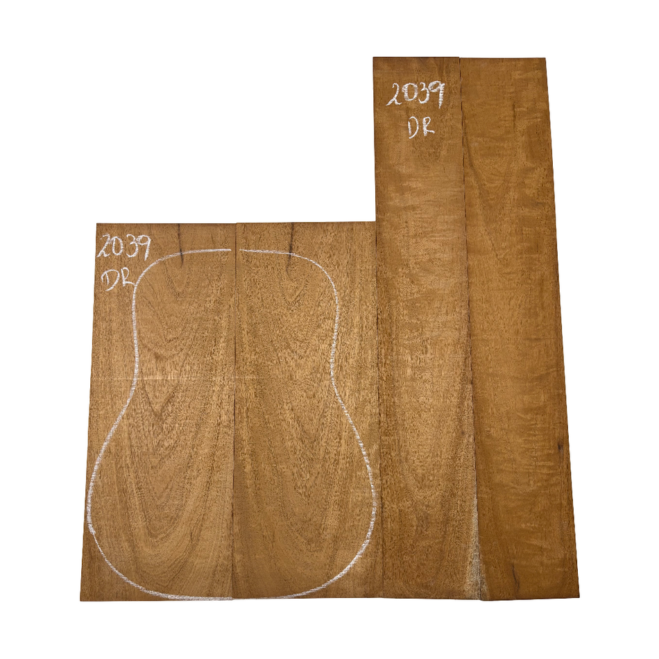 Juego de fondo y aros de guitarra de grado AAAA Dreadnought de palisandro de la India Oriental #61 