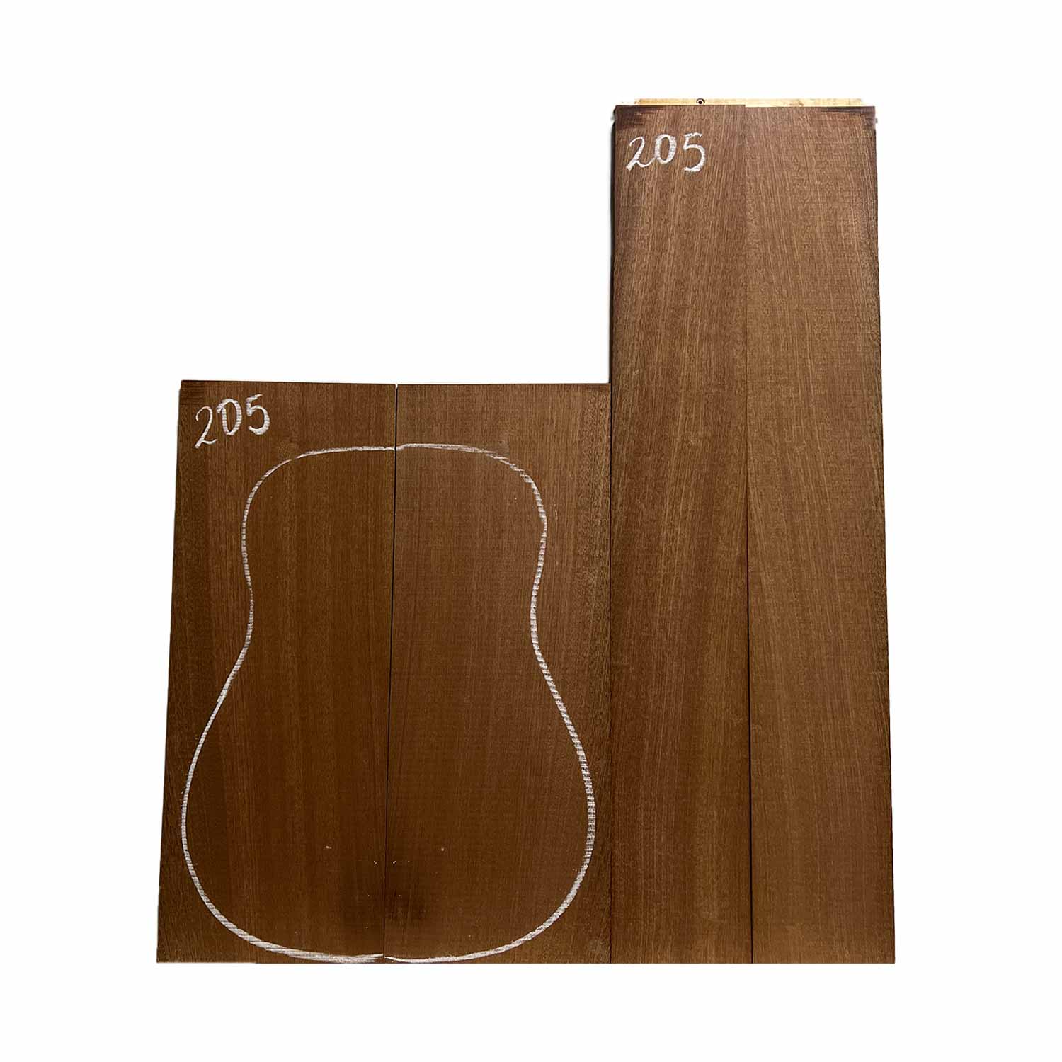 Sapele Dreadnought Guitar Back and Side Set 