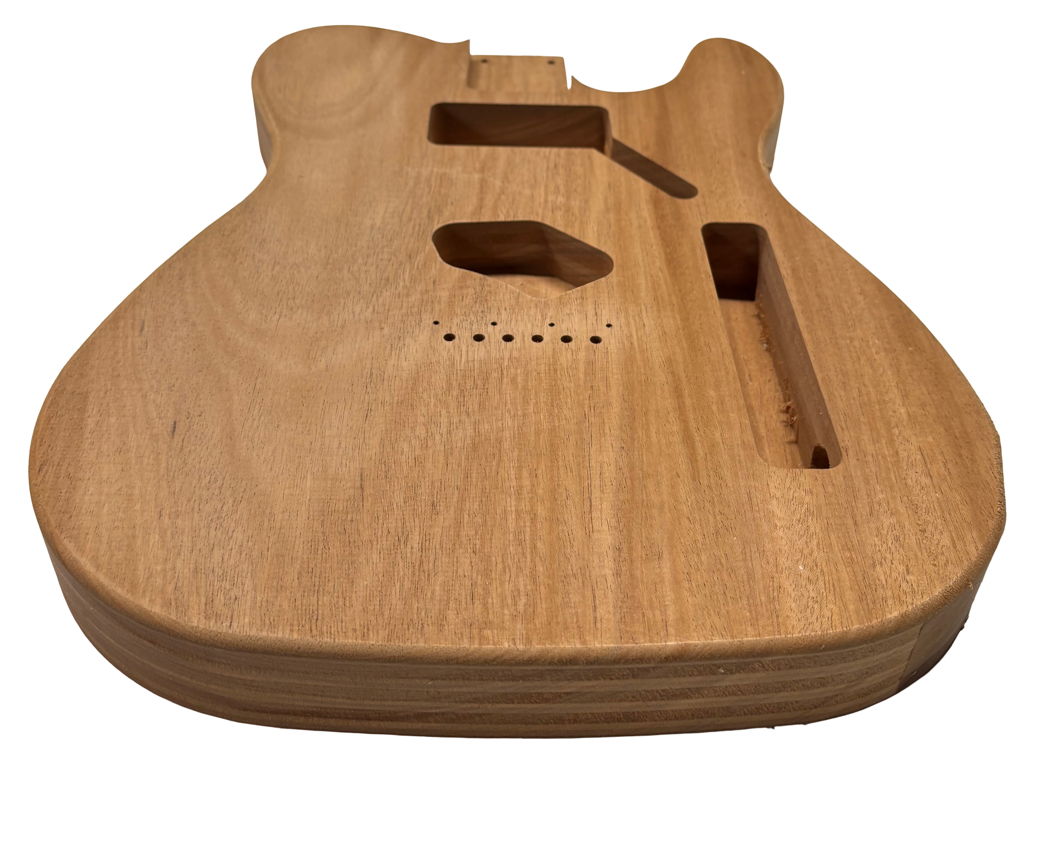 TL-Style African Mahogany Unfinished Fender Guitar Body #205 Exotic Wood Zone 