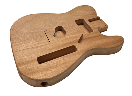 TL-Style African Mahogany Unfinished Fender Guitar Body #205 Exotic Wood Zone 