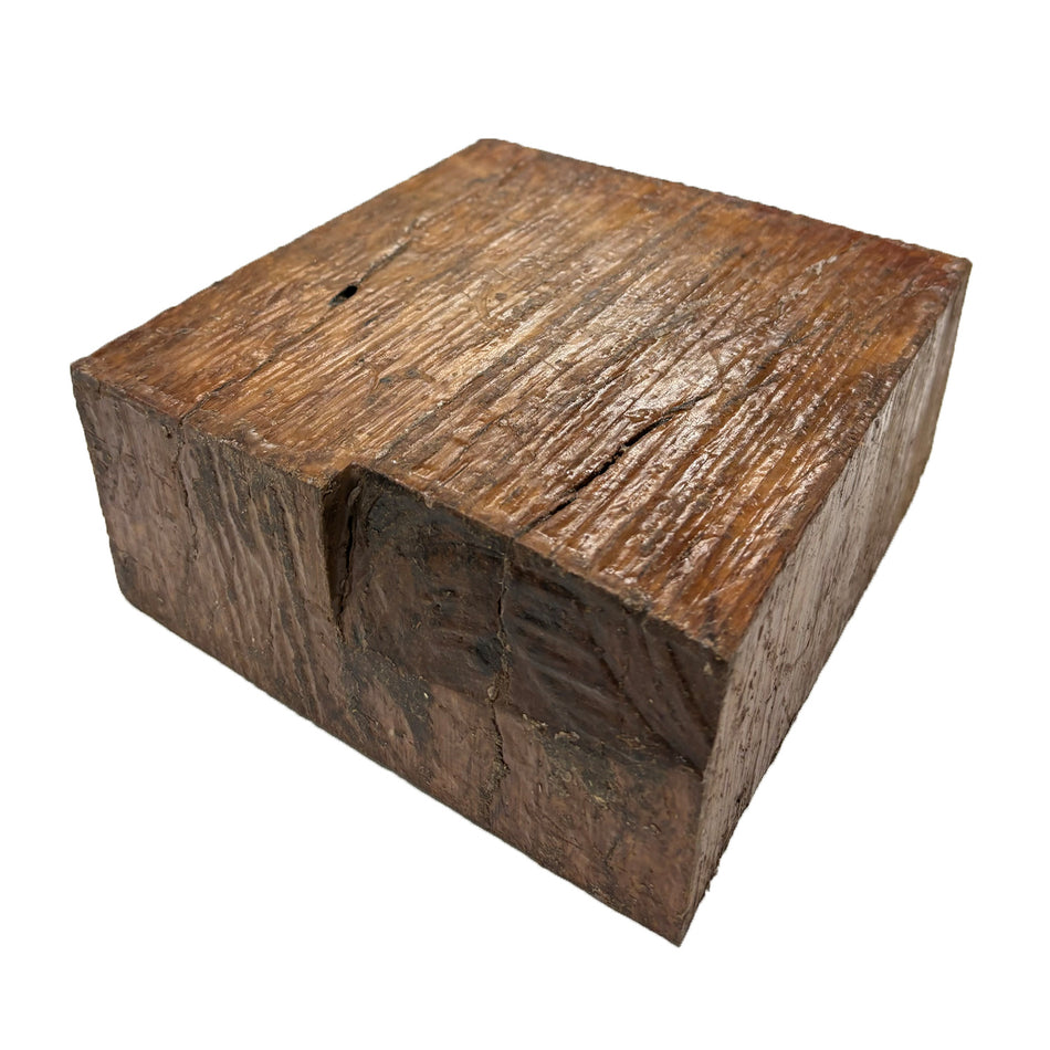 Australian Yellow Box Burl Wood Bowl Blank, 7" x 7" x 3" | #205