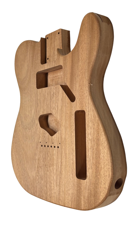 TL-Style African Mahogany Unfinished Fender Guitar Body #205 Exotic Wood Zone 