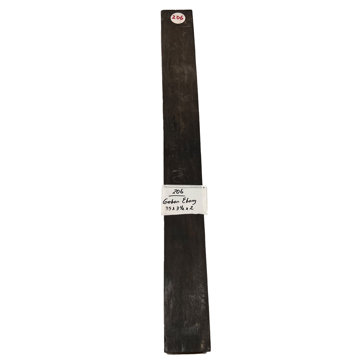 Gaboon Ebony Lumber 35" x 3-1/2" x 2"  #206 - Exotic Wood Zone 