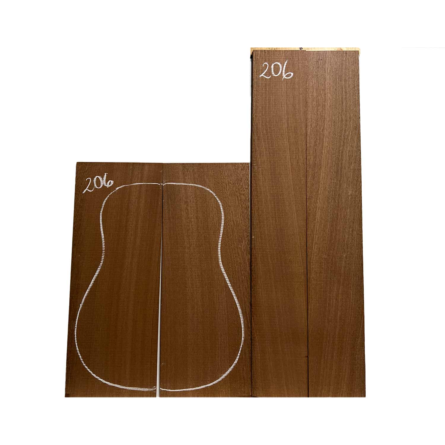 Sapele Dreadnought Guitar Back and Side Set 