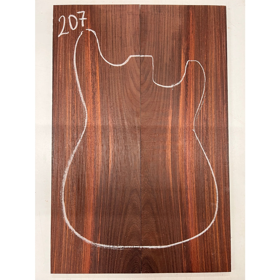 East Indian Rosewood Electric Guitar Drop Top | Book Matched Sets  22" x 7-1/2" x 3/8"  #207 - Exotic Wood Zone - Buy online Across USA 