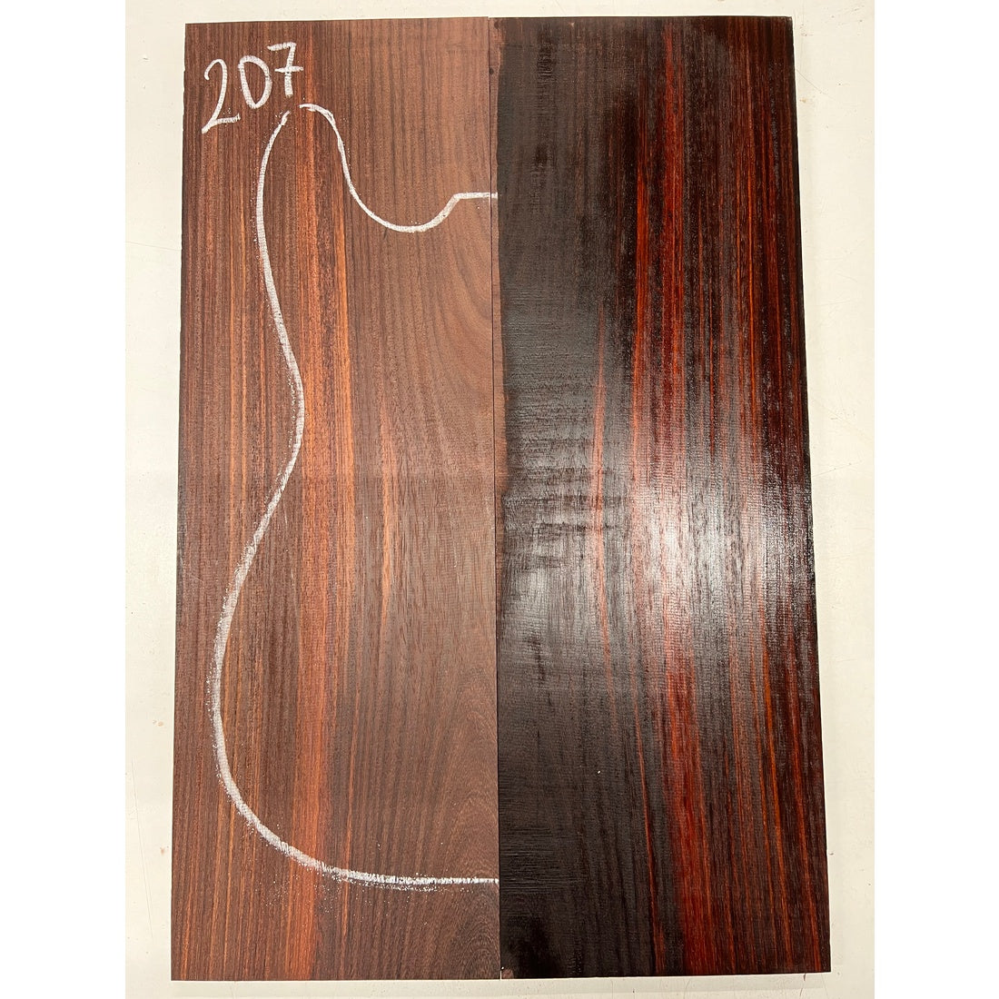 East Indian Rosewood Electric Guitar Drop Top | Book Matched Sets  22" x 7-1/2" x 3/8"  #207 - Exotic Wood Zone - Buy online Across USA 