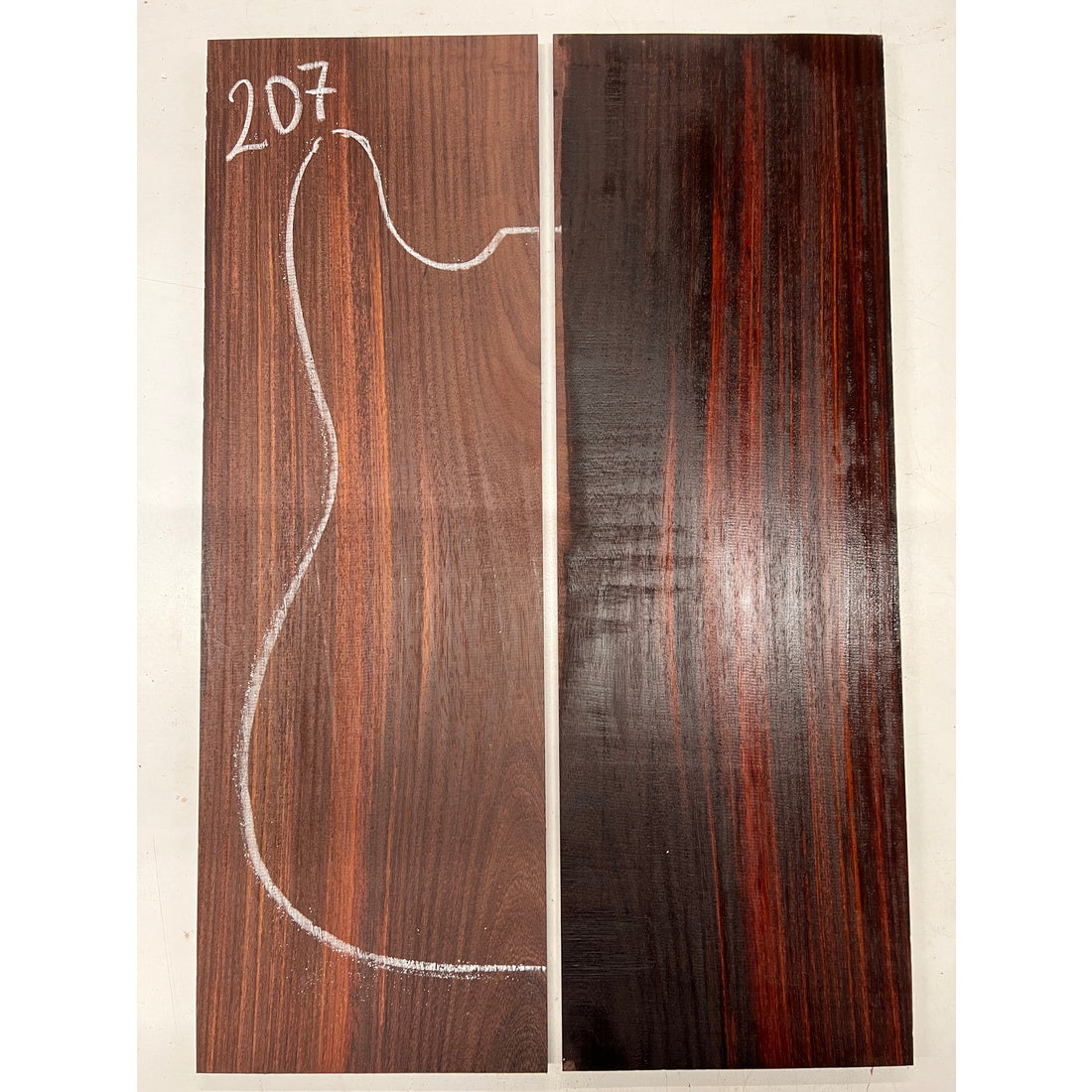 East Indian Rosewood Electric Guitar Drop Top | Book Matched Sets  22" x 7-1/2" x 3/8"  #207 - Exotic Wood Zone - Buy online Across USA 