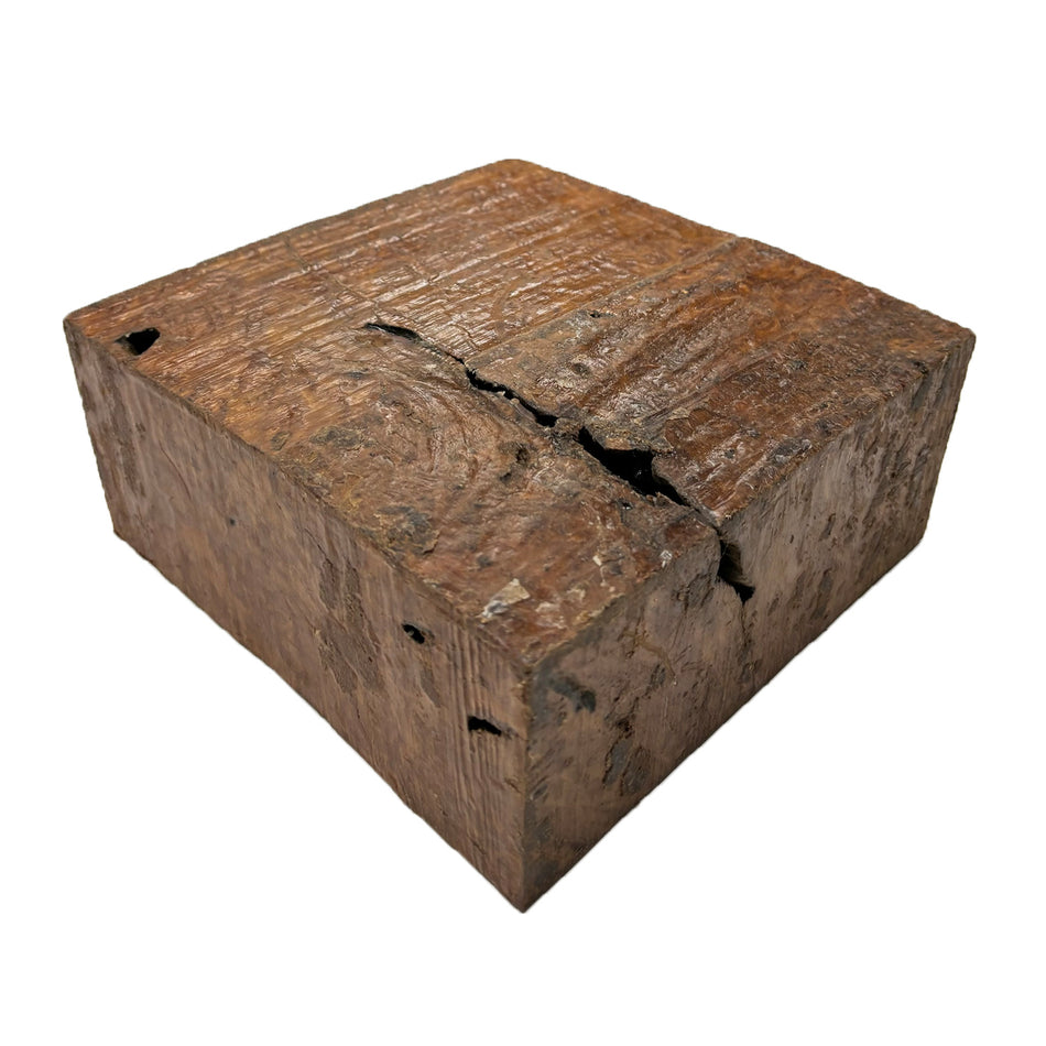 Australian Yellow Box Burl Wood Bowl Blank, 7" x 7" x 3" | #208