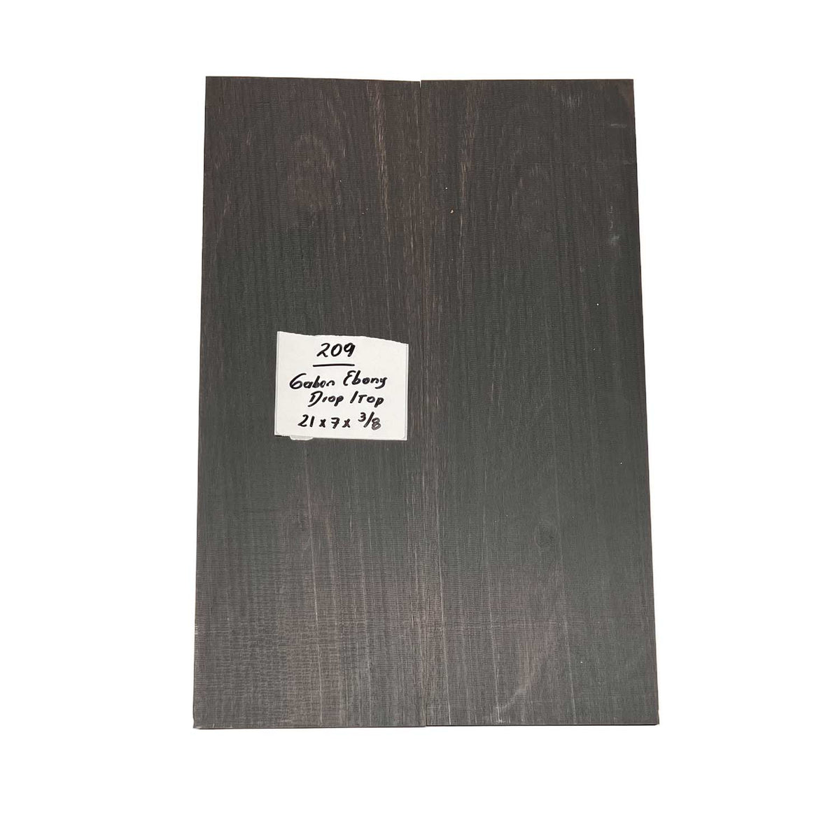 Gaboon Ebony Drop Top 21" x 7" x 3/8" #209 - Exotic Wood Zone 