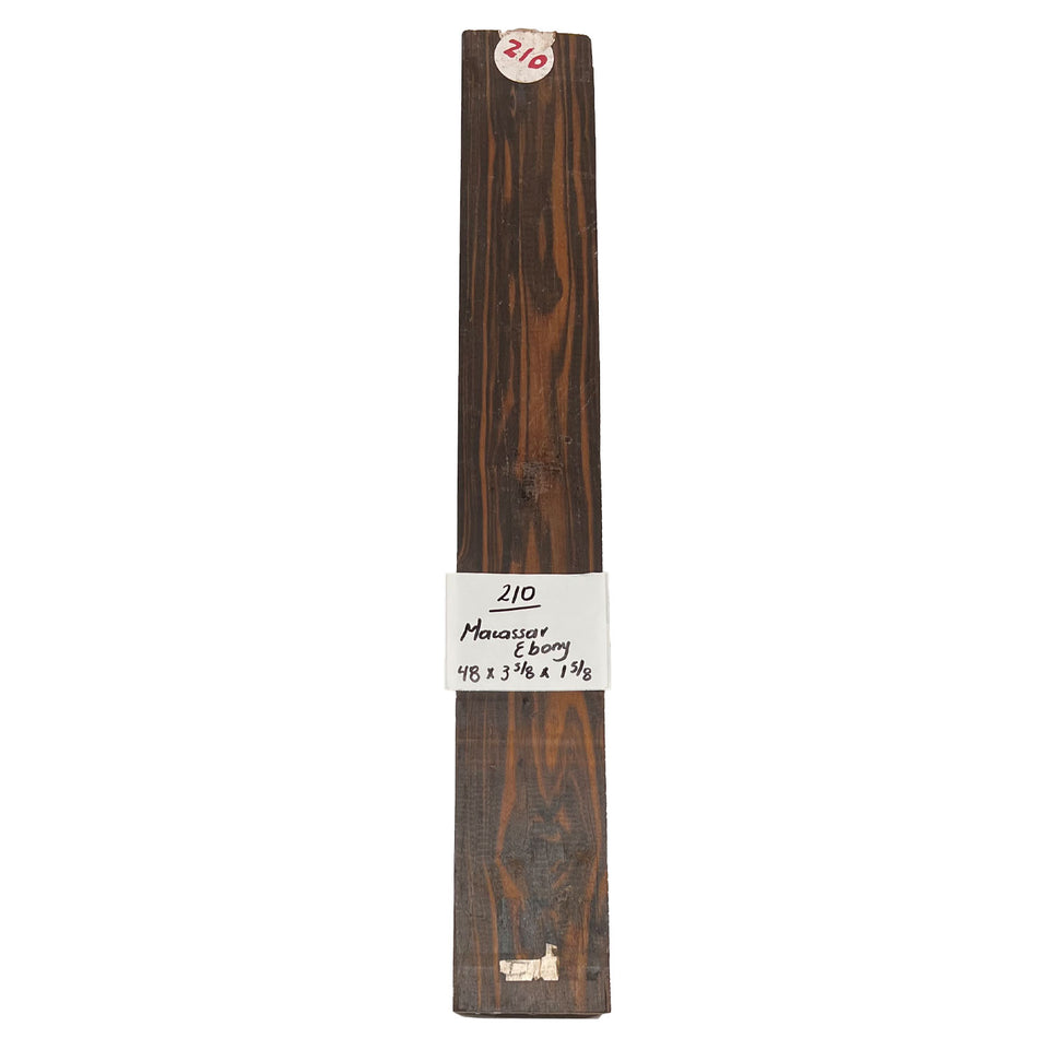 Macassar Ebony Lumber 48" x 3-5/8" x 1-5/8" #210