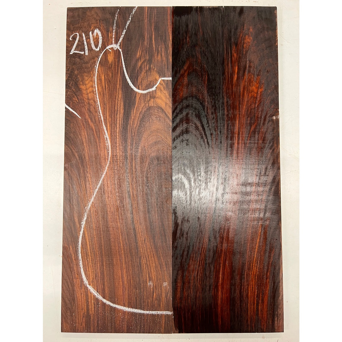 East Indian Rosewood Electric Guitar Drop Top | Book Matched Sets  22" x 7-1/2" x 3/8"  #210 - Exotic Wood Zone - Buy online Across USA 