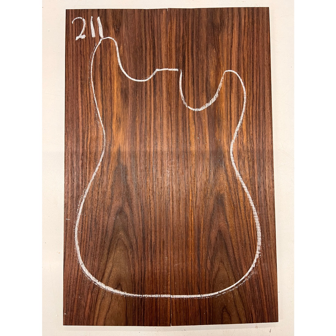 East Indian Rosewood Electric Guitar Drop Top | Book Matched Sets  22" x 7-1/2" x 3/8"  #211 - Exotic Wood Zone - Buy online Across USA 