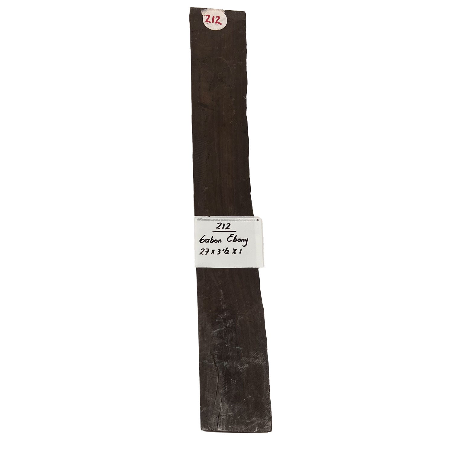 Gaboon Ebony Lumber 27" x 3-1/2" x 1" #212 - Exotic Wood Zone 