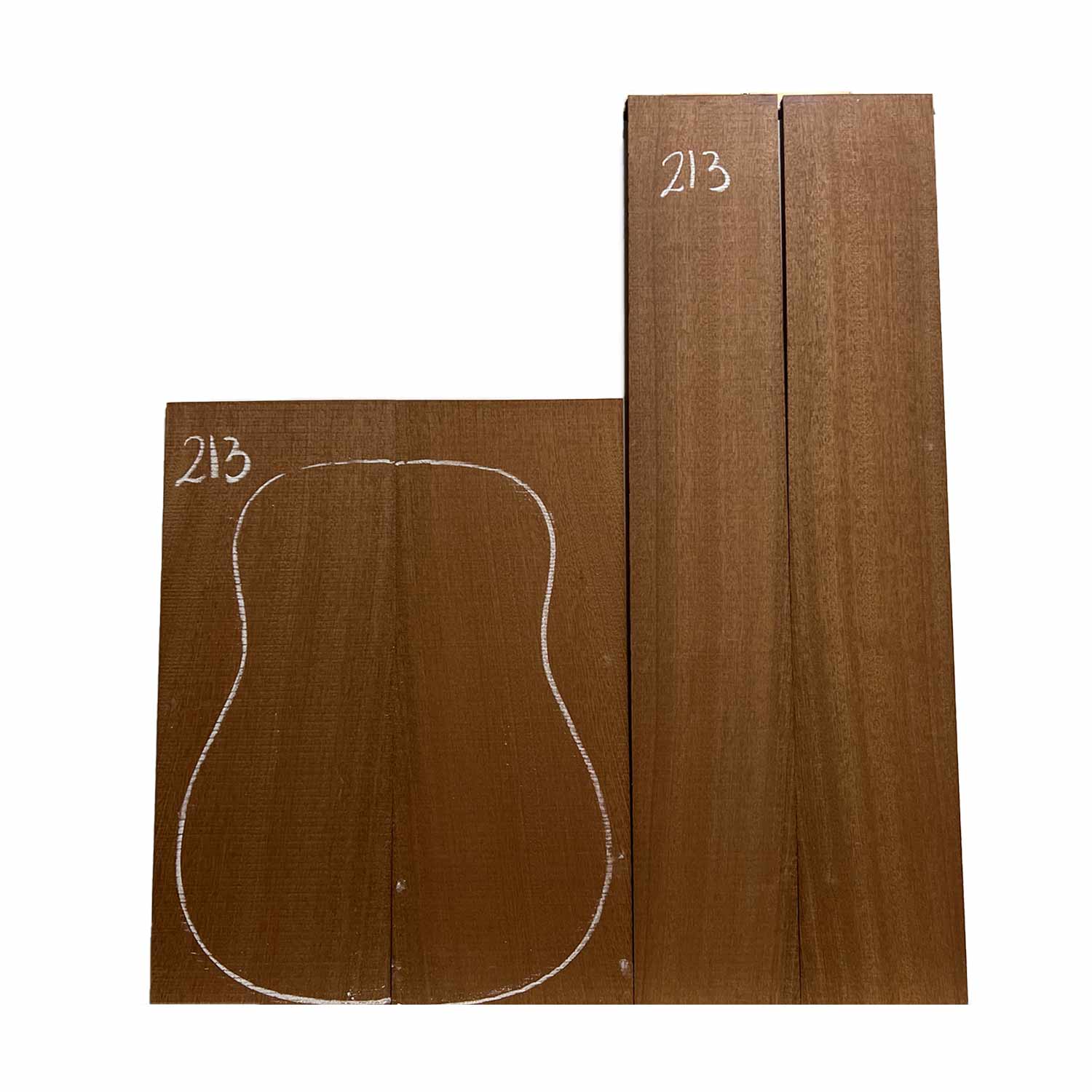 Sapele Dreadnought Guitar Back and Side Set 