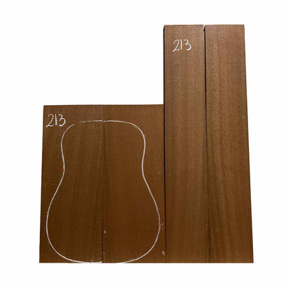 Sapele Dreadnought Guitar Back and Side Set 