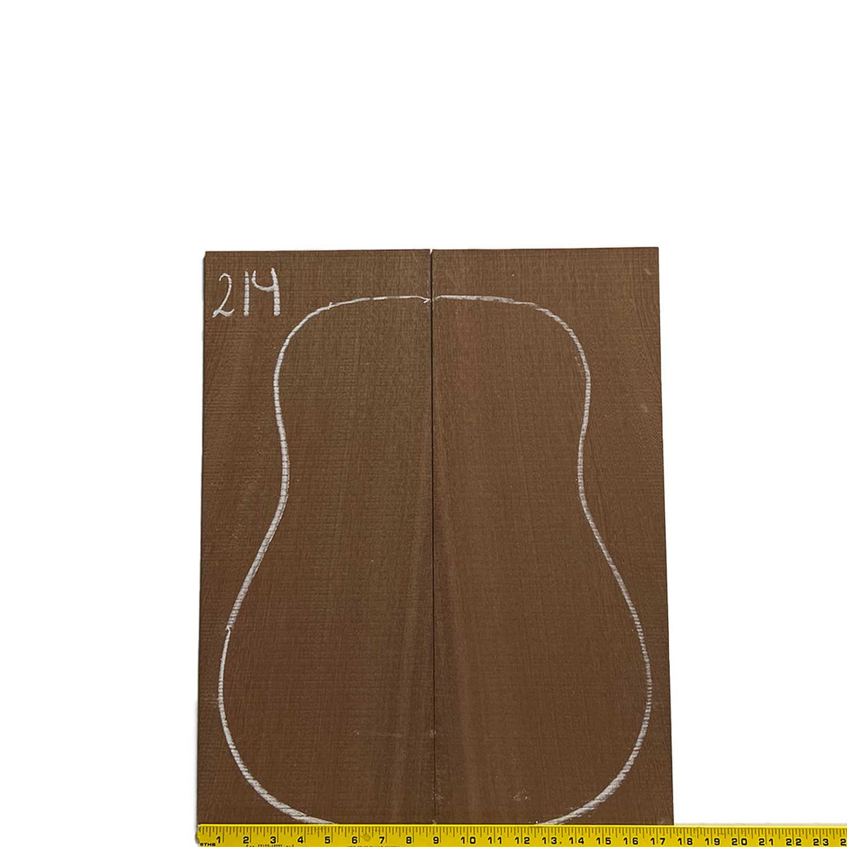 Sapele Dreadnought Guitar Back and Side Set #214 - Exotic Wood Zone Guitar Sets