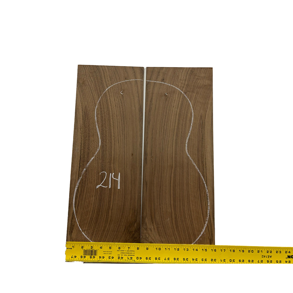 Black Walnut Classical BC Grade Guitar Back and Side Set #214