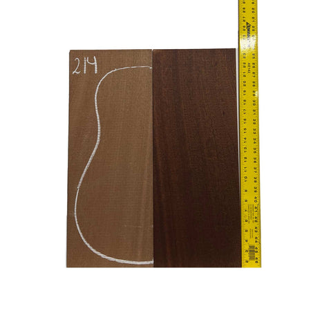 Sapele Dreadnought Guitar Back and Side Set #214 - Exotic Wood Zone Guitar Sets