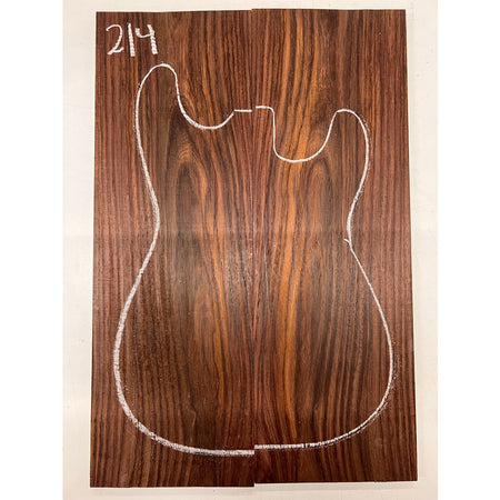 East Indian Rosewood Electric Guitar Drop Top | Book Matched Sets  22" x 7-1/2" x 3/8"  #214 - Exotic Wood Zone - Buy online Across USA 