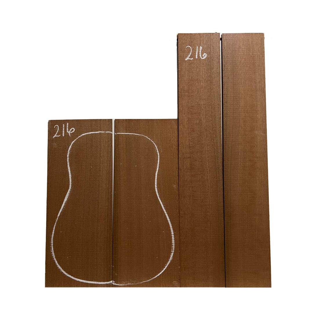 Sapele Dreadnought Guitar Back and Side Set 