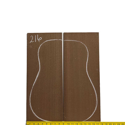 Sapele Dreadnought Guitar Back and Side Set 