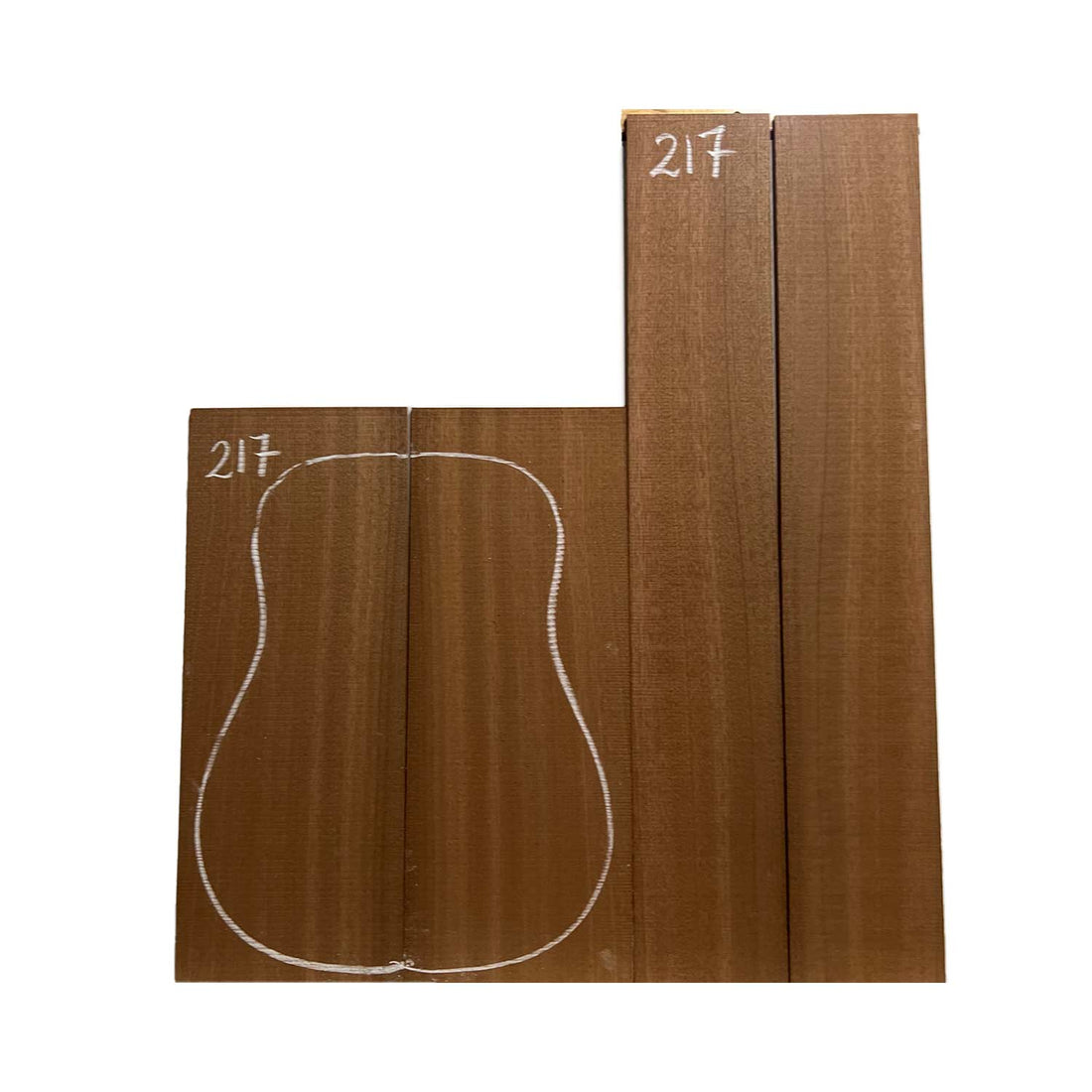 Sapele Dreadnought Guitar Back and Side Set 