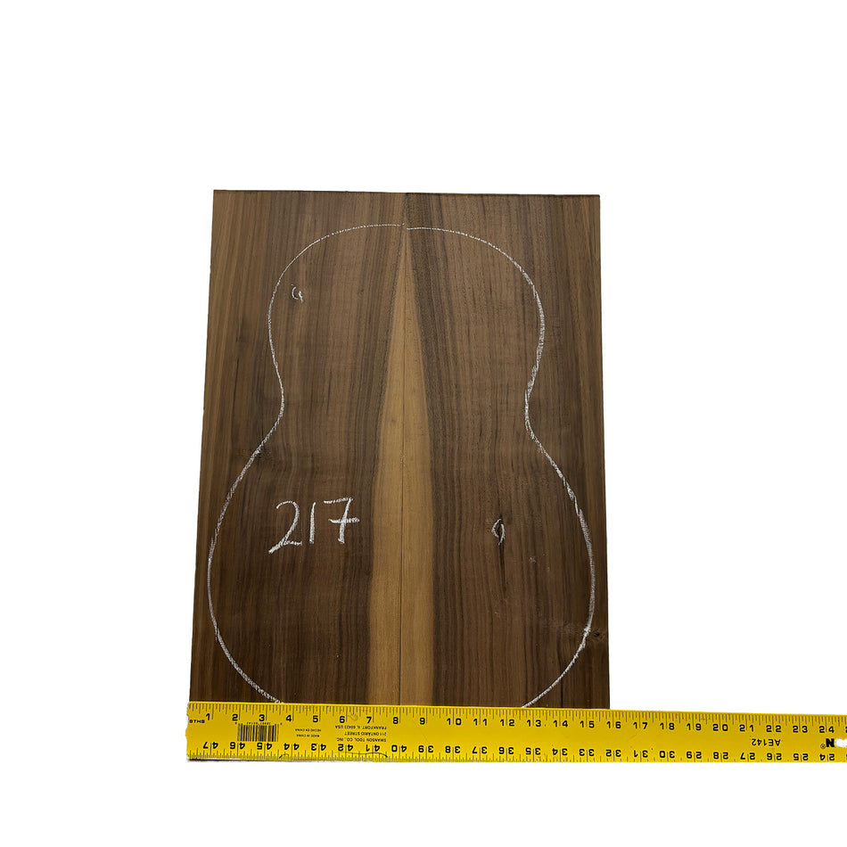 Black Walnut Classical BC Grade Guitar Back and Side Set #217