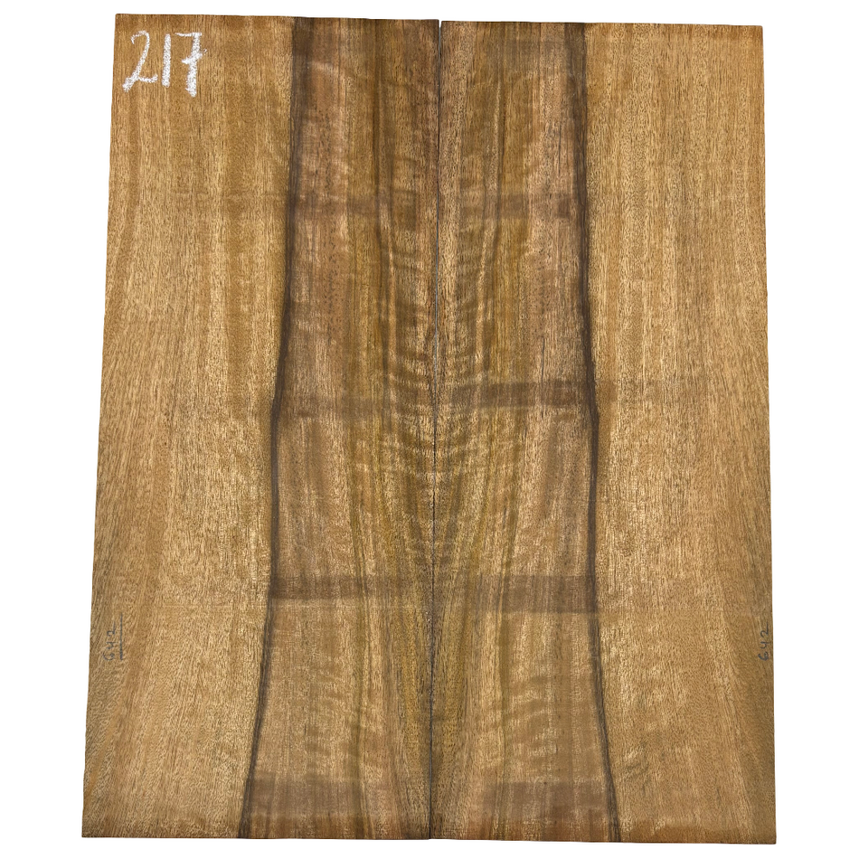 Flame Chocolate Mango Dreadnought Guitar Back Set #217