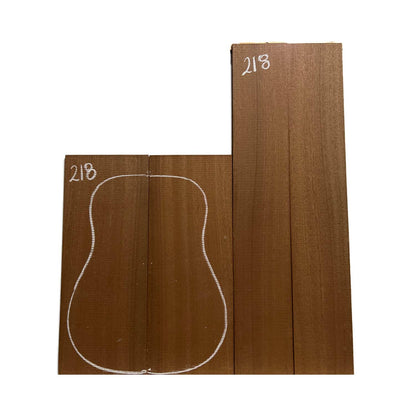 Sapele Dreadnought Guitar Back and Side Set 