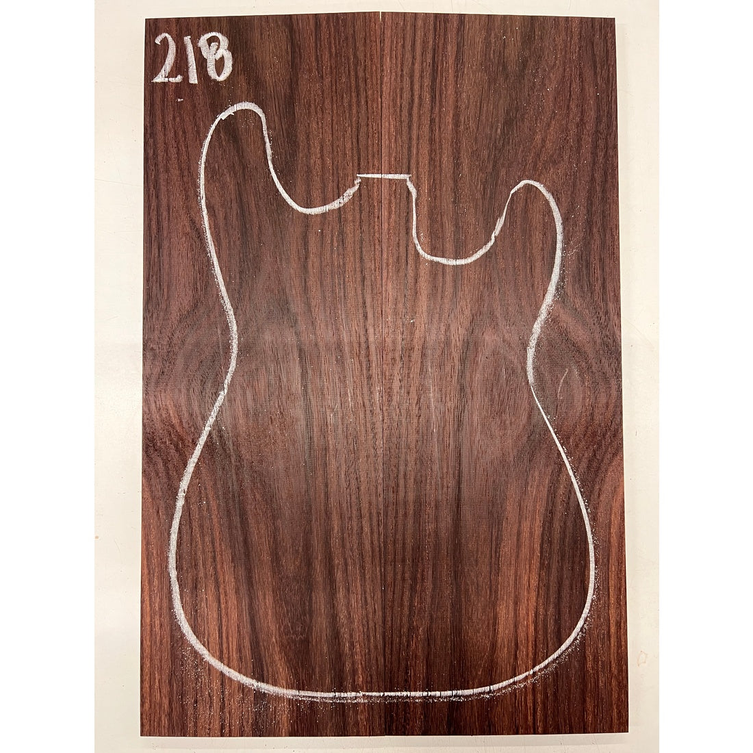 East Indian Rosewood Electric Guitar Drop Top | Book Matched Sets  22" x 7-1/2" x 3/8"  #218 - Exotic Wood Zone - Buy online Across USA 