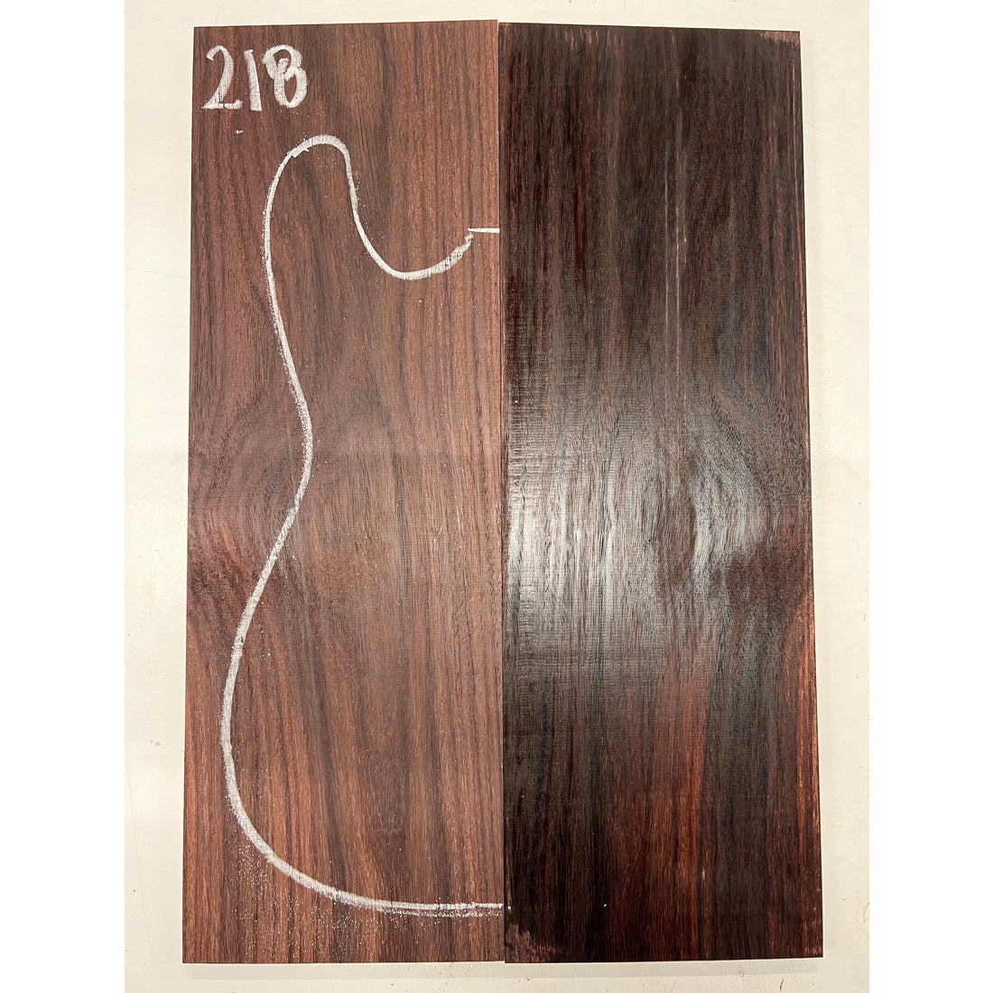 East Indian Rosewood Electric Guitar Drop Top | Book Matched Sets  22" x 7-1/2" x 3/8"  #218 - Exotic Wood Zone - Buy online Across USA 