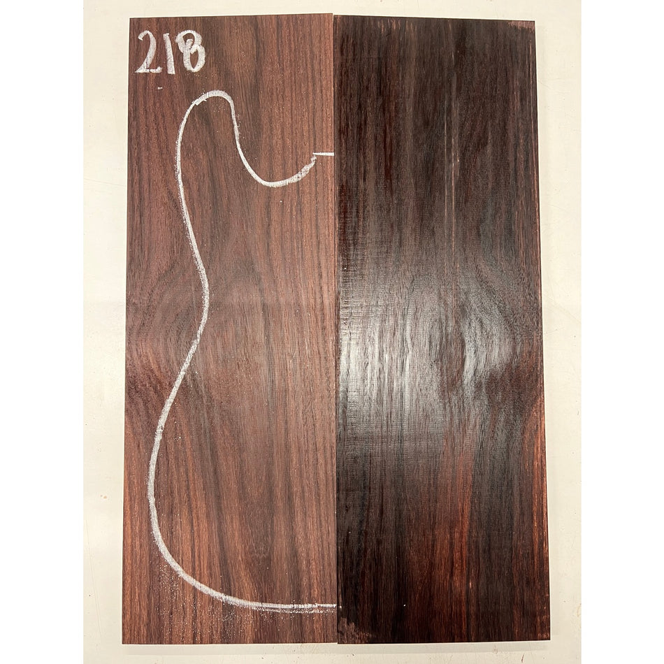 East Indian Rosewood Electric Guitar Drop Top | Book Matched Sets  22" x 7-1/2" x 3/8"  #218 - Exotic Wood Zone - Buy online Across USA 